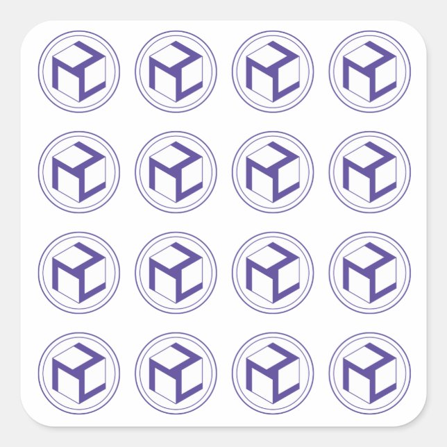 Sticker Carré Grille des Antahkaranas -carré d'Antahkarana -feme (Devant)