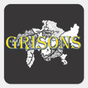 Sticker Carré Grisons
