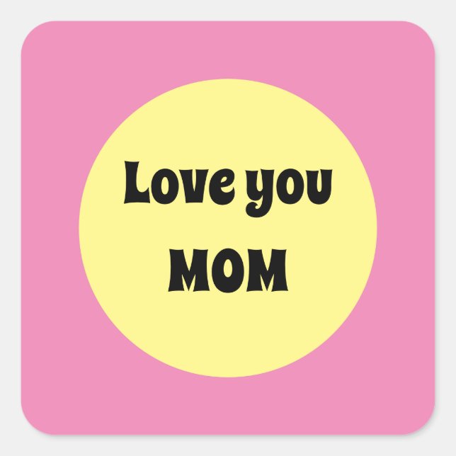 Sticker Carré Gros point jaune (Devant)