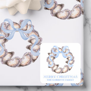 Sticker Carré Grotte de l'huître côtière de Preppal Noël