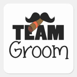 Sticker Carré Groupe d'équipe