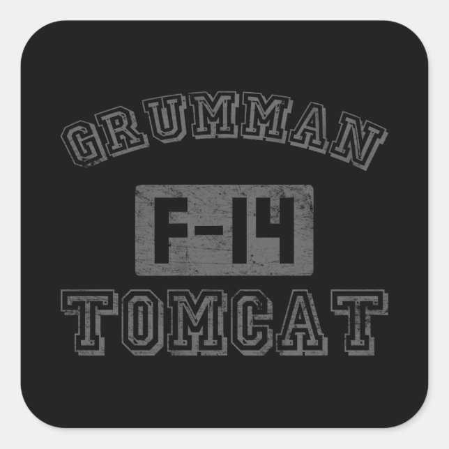 Sticker Carré Grumman F-14 Tomcat (Devant)