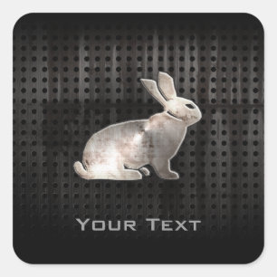 Sticker Carré Grunge Bunny