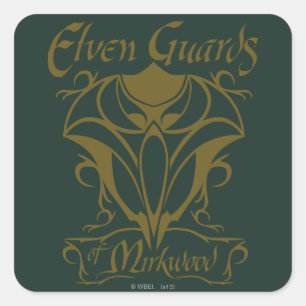 Sticker Carré Guards elfes de Mirkwood Nom