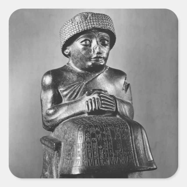Sticker Carré Gudea, Prince de Lagash (Devant)