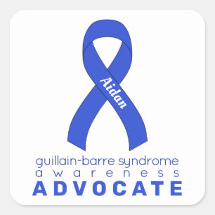 Sticker Carré Guillain-Barre militant du syndrome White