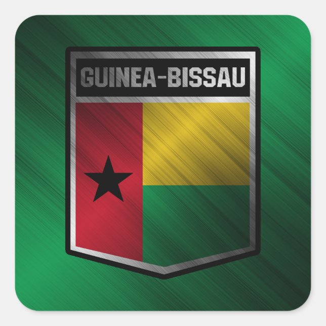 Sticker Carré Guinée-Bissau (Devant)