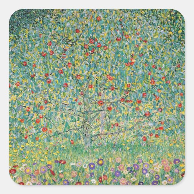 Sticker Carré gustav-klimt (Devant)