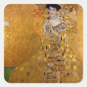 Sticker Carré Gustav Klimt - Adele Bloch-Bauer I.