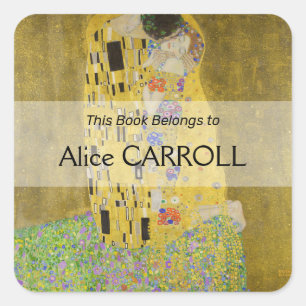 Sticker Carré Gustav Klimt - Le baiser