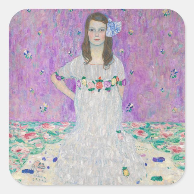 Sticker Carré Gustav Klimt - Mada Primavesi (Devant)