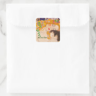 Sticker Carré Gustav Klimt - Mère et Enfant