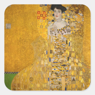 Sticker Carré Gustav Klimt - Portrait d'Adele Bloch-Bauer I