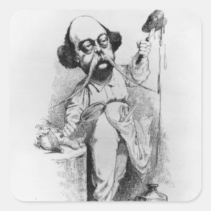 Sticker Carré Gustave Flaubert Dissection Madame Bovary