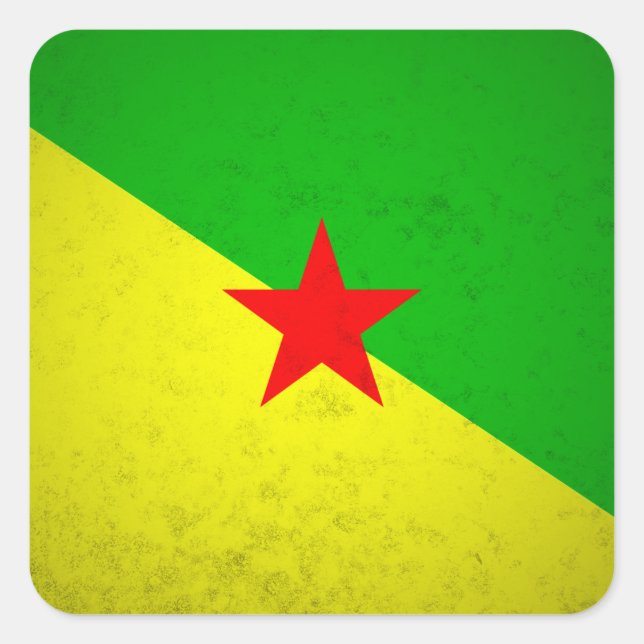 Sticker Carré Guyane (Devant)