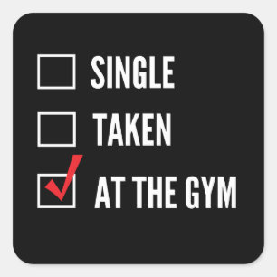 Sticker Carré Gym d'état de la relation