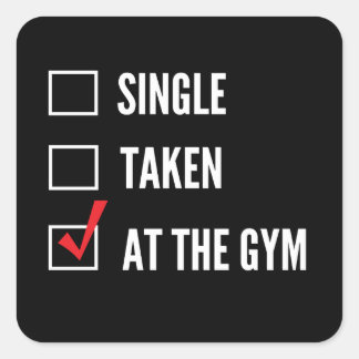 Sticker Carré Gym d'état de la relation