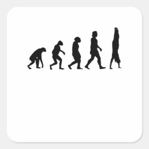 Sticker Carré Gymnaste Evolution Handstand Gymnastique