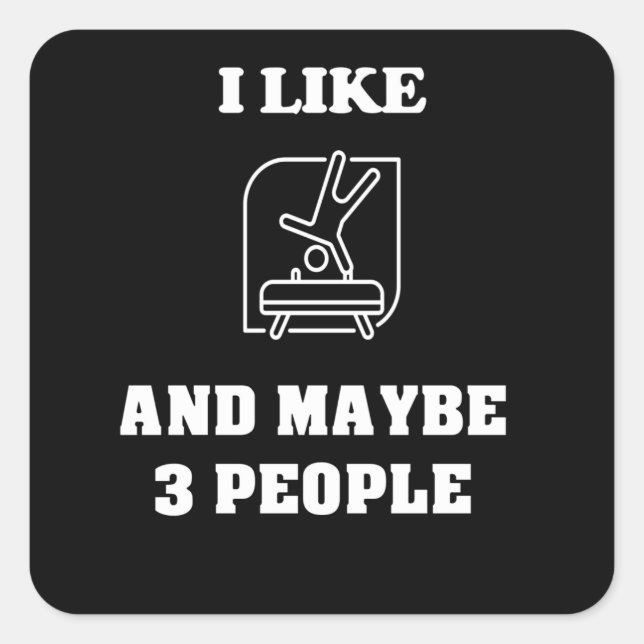 Sticker Carré Gymnastique (Devant)