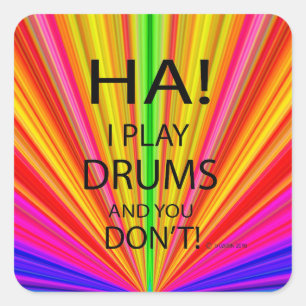 Sticker Carré Ha Drums
