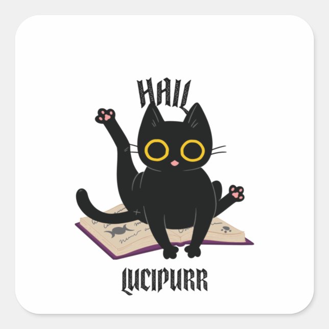 Sticker Carré Hail Lucipurr (Devant)