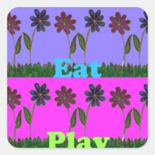 Sticker Carré Hakuna Matata Love Mange Jeu.png