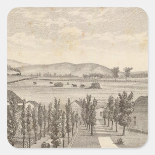 Sticker Carré Haley res, ferme