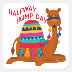 STICKER CARRÉ HALFWAY HUMPDAY