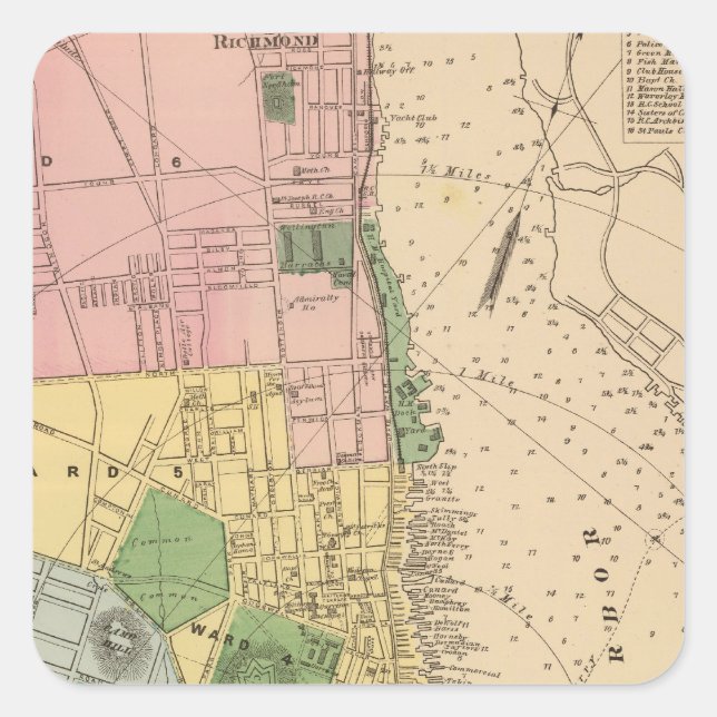 Sticker Carré Halifax (Nouvelle-Écosse) (Devant)