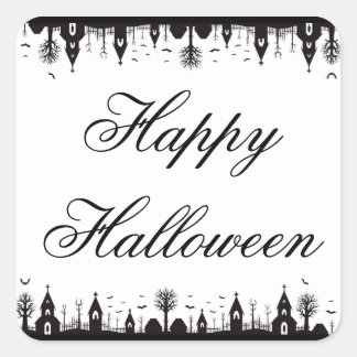 Sticker Carré Halloween