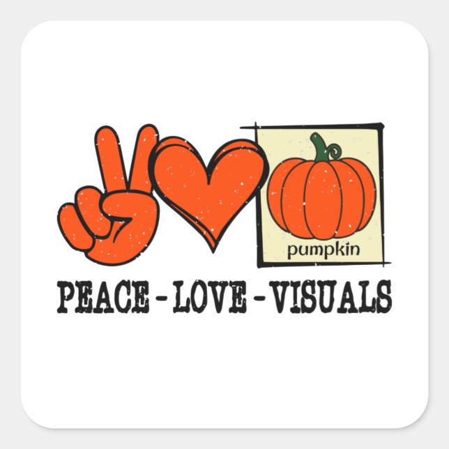 Sticker Carré Halloween SLP Halloween Thérapie vocale (Devant)