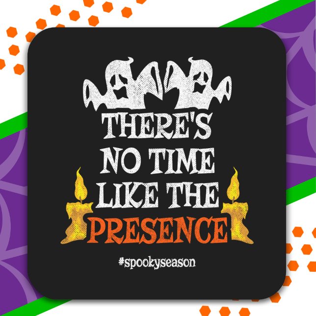 Sticker Carré Halloween Spirit Fantômes Effrayant Halloween (Créateur téléchargé)
