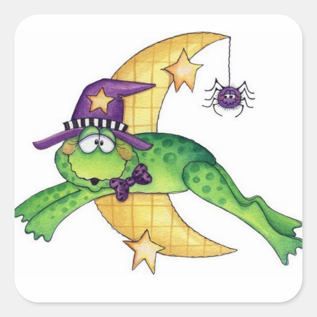 Sticker Carré Halloween Toad (Devant)