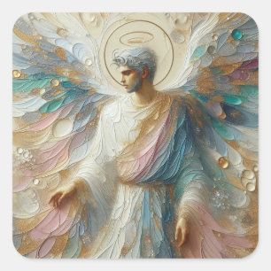 Sticker Carré Halo - Collection d'art Angel Series