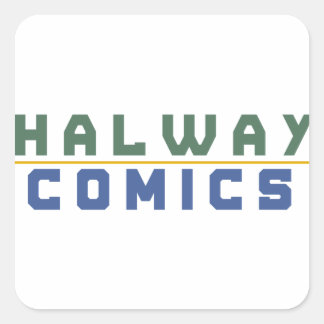 Sticker Carré Halway Comics or