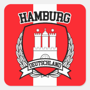 Sticker Carré Hambourg