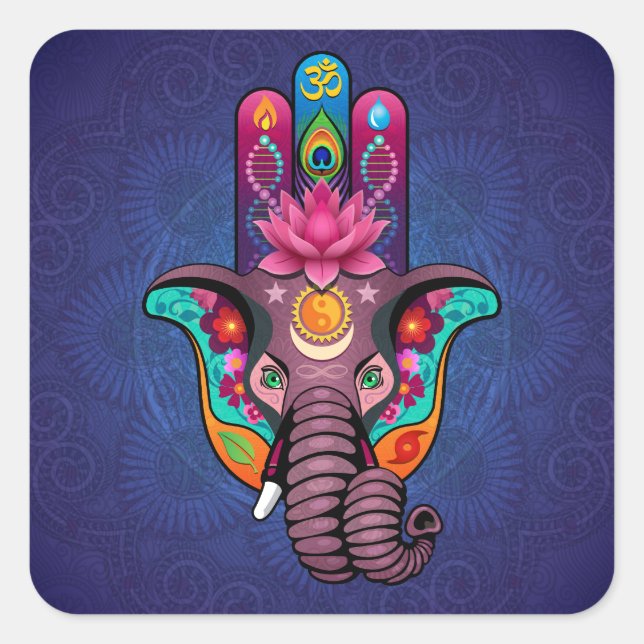 Sticker Carré Hamsanesh (Devant)