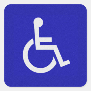 Sticker Carré Handicapés handicapés