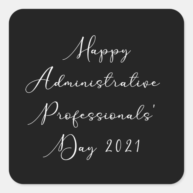 Sticker Carré Happy Administrateurs professionnels jour 2021 adm (Devant)