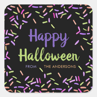 Sticker Carré Happy Halloween Sprinkles Custom