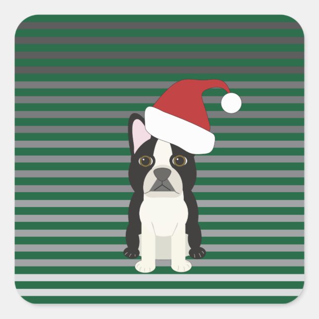 Sticker Carré Happy Howlidays (Devant)