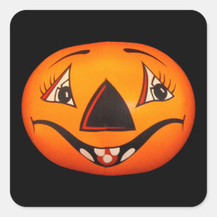 Sticker Carré Happy Jack O’ Lantern Halloween