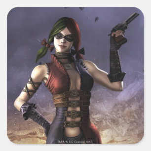 Sticker Carré Harley Quinn