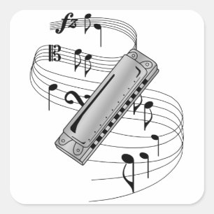 Sticker Carré Harmonica