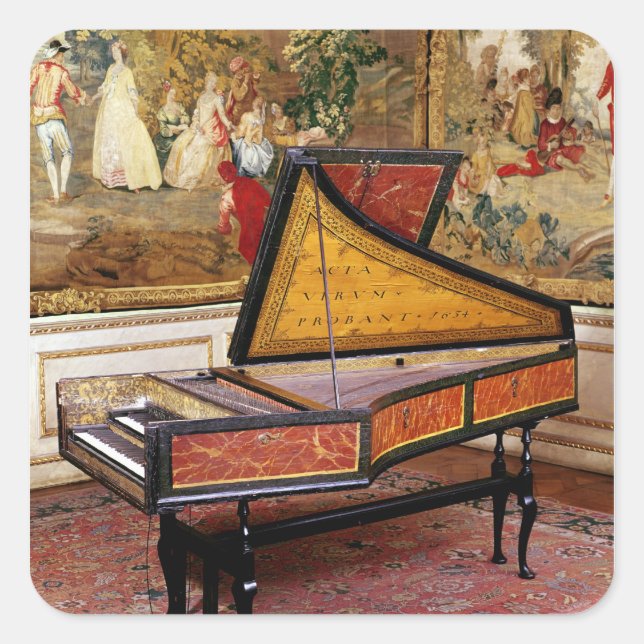 Sticker Carré Harpsichord, 1634 (Devant)