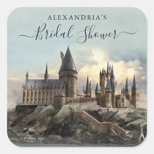 Sticker Carré Harry Potter | Hogwarts Castle Fête des mariées (Devant)