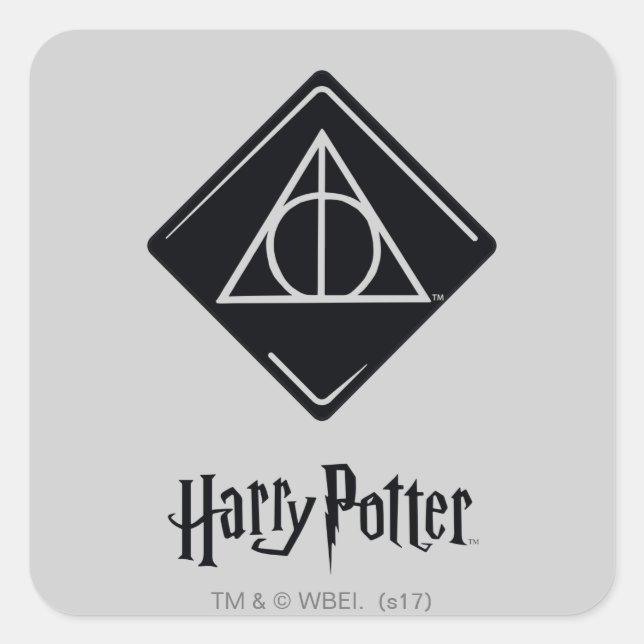 Sticker Carré Harry Potter Spell | Icône Hauteurs mortelles (Devant)