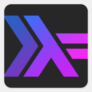 Sticker Carré Haskell Logotype