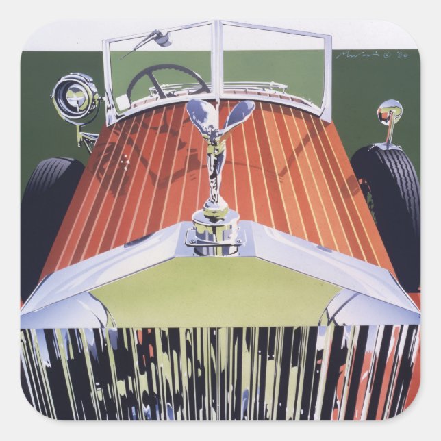 Sticker Carré haut de gamme (Devant)