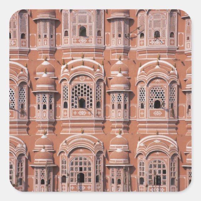 Sticker Carré Hawa Mahal (Palais des Vents), Jaipur 2 (Devant)